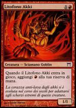 litofono Akki  CAMPIONI DI KAMIGAWA 154-Wizard of the Coast- nuvolosofumetti.