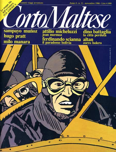 CORTO MALTESE 1986 11-Rizzoli- nuvolosofumetti.