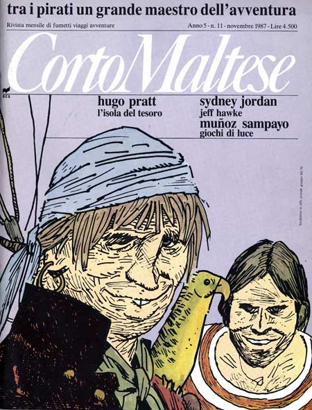 CORTO MALTESE 1987 11-Rizzoli- nuvolosofumetti.