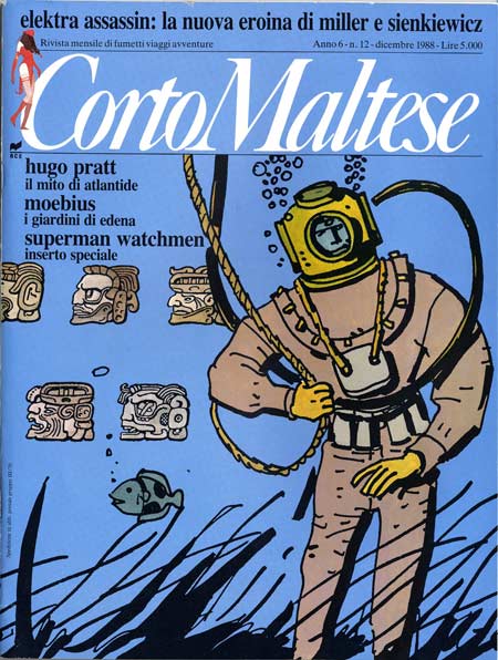CORTO MALTESE 1988 12-Rizzoli- nuvolosofumetti.