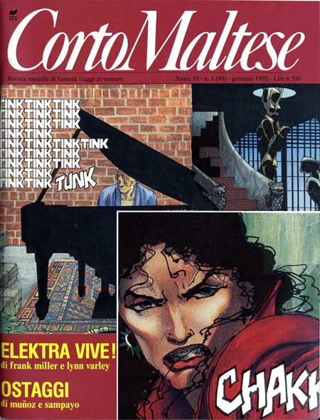 CORTO MALTESE 1992 1-Rizzoli- nuvolosofumetti.