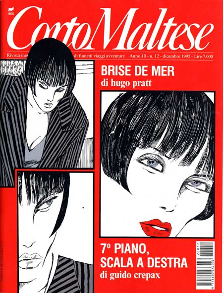 CORTO MALTESE 1992 12-Rizzoli- nuvolosofumetti.