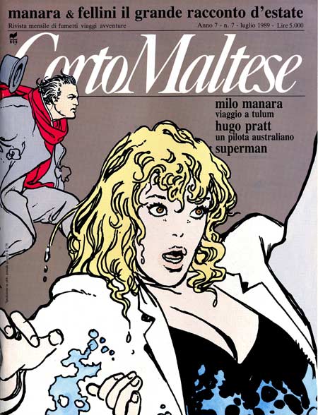 CORTO MALTESE 1989 7-Rizzoli- nuvolosofumetti.