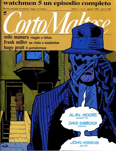 CORTO MALTESE 1989 8-Rizzoli- nuvolosofumetti.
