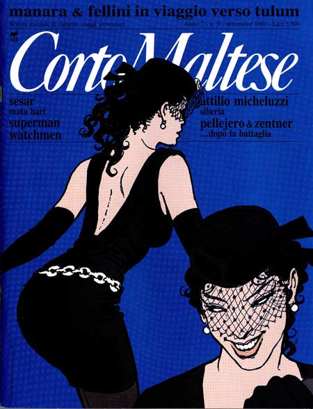 CORTO MALTESE 1989 9-Rizzoli- nuvolosofumetti.