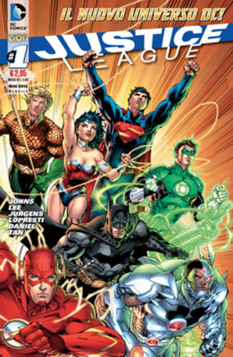 JUSTICE LEAGUE serie 2012 # 1 ristampa-LION- nuvolosofumetti.