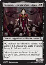 Sussurro, Liturgista Sanguigna  Dominaria 6111-Wizard of The Coast- nuvolosofumetti.