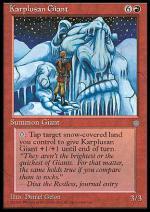 Gigante di Karplus  ERA GLACIALE 6185-Wizard of the Coast- nuvolosofumetti.