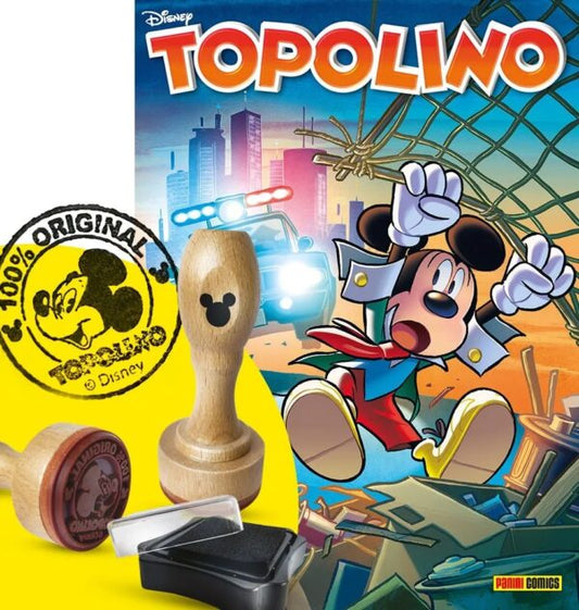 Topolino 3492 + timbro ufficiale