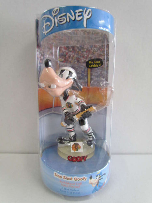 Disney NHL Bobblehead Slap Shot Goofy Chicago Blackhawks (Hockey Stick Broken)-PMS- nuvolosofumetti.
