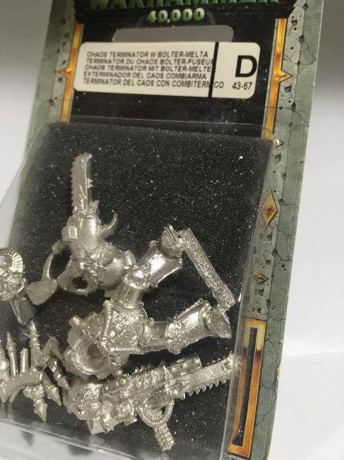 TERMINATOR DEL CAOS CON COMBITERMICO-Games Workshop- nuvolosofumetti.