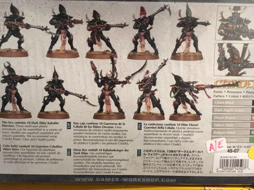 ELDAR OSCURI  GUERRIERI DELLA CABALA-Games Workshop- nuvolosofumetti.