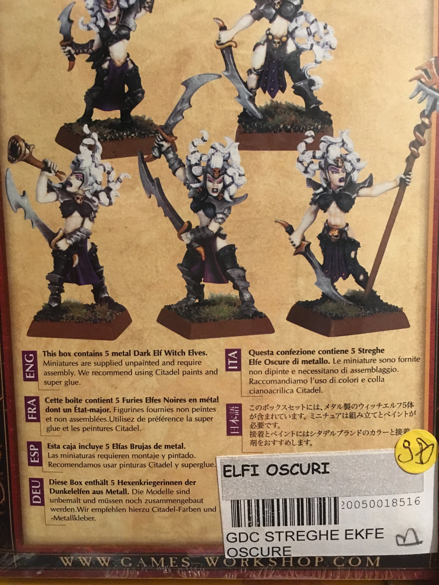 GDC STREGHE DEGLI ELFE OSCURE-Games Workshop- nuvolosofumetti.