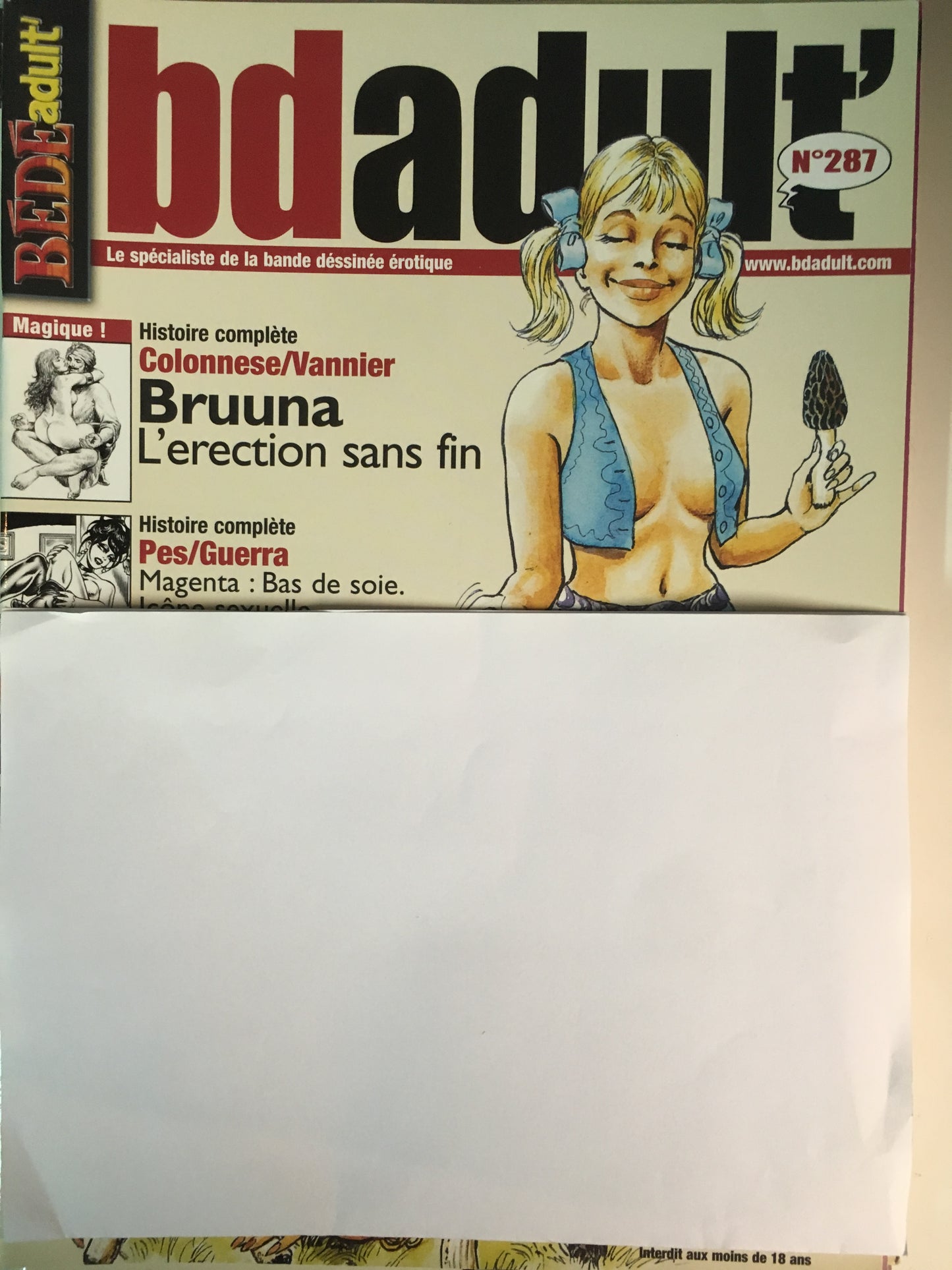 Bédè Adult 287-International Presse Magazine- nuvolosofumetti.
