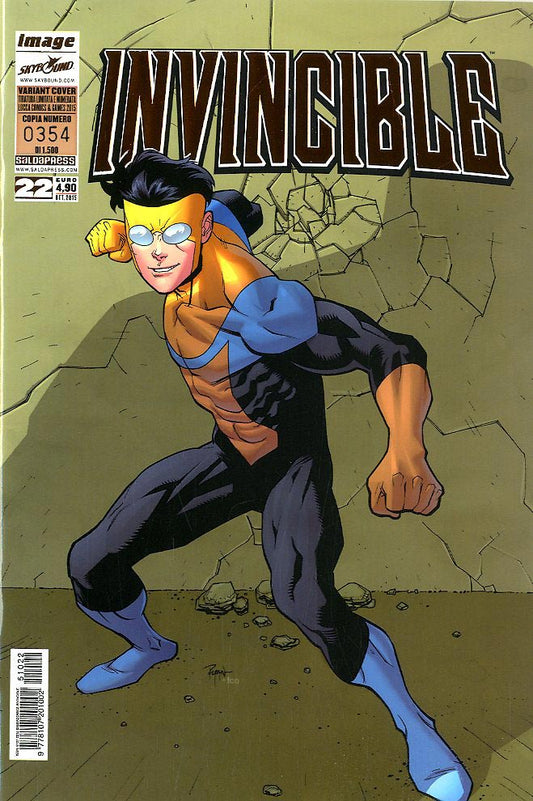 INVINCIBLE # 22 variant Lucca-SALDAPRESS- nuvolosofumetti.