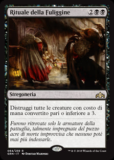 Rituale della Fuliggine  Gilde di Ravnica 84-Wizard of The Coast- nuvolosofumetti.