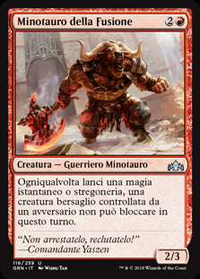 Minotauro della Fusione  Gilde di Ravnica 116-Wizard of The Coast- nuvolosofumetti.