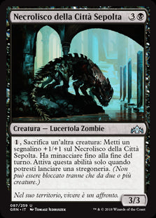 Necrolisco della Città Sepolta  Gilde di Ravnica 87-Wizard of The Coast- nuvolosofumetti.