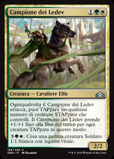 Campione dei Ledev  Gilde di Ravnica 186-Wizard of The Coast- nuvolosofumetti.