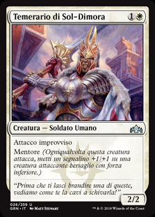 Temerario di Sol-Dimora  Gilde di Ravnica 26-Wizard of The Coast- nuvolosofumetti.