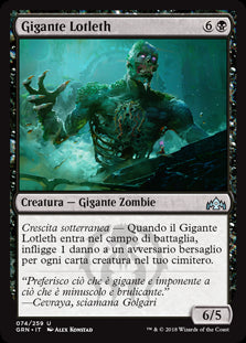 Gigante Lotleth  Gilde di Ravnica 74-Wizard of The Coast- nuvolosofumetti.