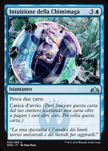 Intuizione della Chimimaga  Gilde di Ravnica 32-Wizard of The Coast- nuvolosofumetti.