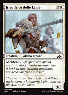 Istruttrice delle Lame  Gilde di Ravnica 1-Wizard of The Coast- nuvolosofumetti.