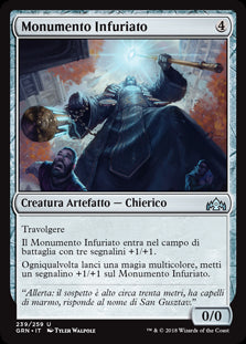 Monumento Infuriato foil  Gilde di Ravnica 289-Wizard of The Coast- nuvolosofumetti.