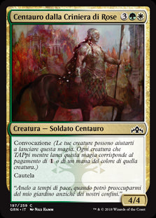 Centauro dalla Criniera di Rose  Gilde di Ravnica 197-Wizard of The Coast- nuvolosofumetti.
