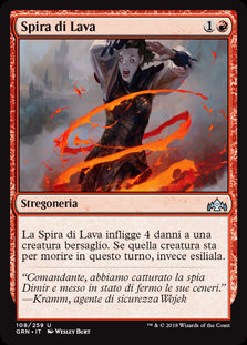 Spira di Lava  Gilde di Ravnica 108-Wizard of The Coast- nuvolosofumetti.
