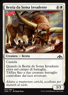 Bestia da Soma Invadente  Gilde di Ravnica 17-Wizard of The Coast- nuvolosofumetti.