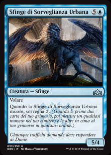 Sfinge di Sorveglianza Urbana  Gilde di Ravnica 33-Wizard of The Coast- nuvolosofumetti.