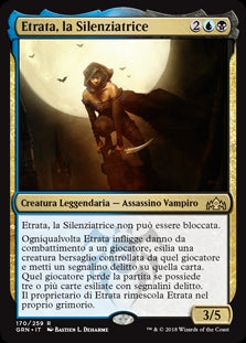 Etrata, la Silenziatrice  Gilde di Ravnica 170-Wizard of The Coast- nuvolosofumetti.