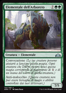 Elementale dell'Arboreto  Gilde di Ravnica 122-Wizard of The Coast- nuvolosofumetti.