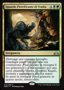 Sguardo Pietrificante di Vraska  Gilde di Ravnica 267-Wizard of The Coast- nuvolosofumetti.