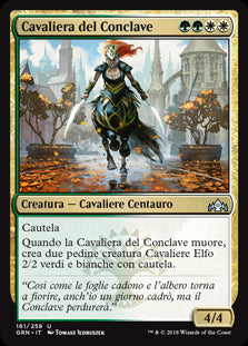 Cavaliera del Conclave  Gilde di Ravnica 161-Wizard of The Coast- nuvolosofumetti.