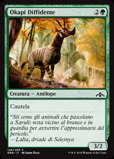 Okapi Diffidente  Gilde di Ravnica 149-Wizard of The Coast- nuvolosofumetti.