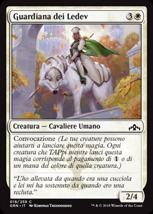 Guardiana dei Ledev  Gilde di Ravnica 18-Wizard of The Coast- nuvolosofumetti.