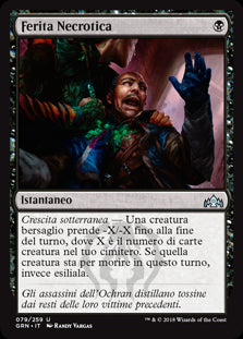 Ferita Necrotica  Gilde di Ravnica 79-Wizard of The Coast- nuvolosofumetti.