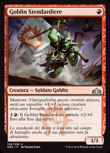 Goblin Stendardiere  Gilde di Ravnica 102-Wizard of The Coast- nuvolosofumetti.