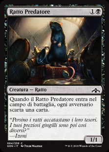 Ratto Predatore  Gilde di Ravnica 64-Wizard of The Coast- nuvolosofumetti.