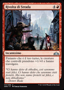 Rivolta di Strada  Gilde di Ravnica 117-Wizard of The Coast- nuvolosofumetti.
