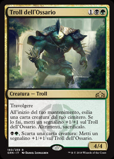 Troll dell'Ossario  Gilde di Ravnica 160-Wizard of The Coast- nuvolosofumetti.
