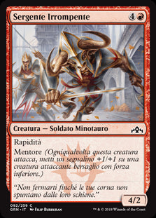 Sergente Irrompente  Gilde di Ravnica 92-Wizard of The Coast- nuvolosofumetti.