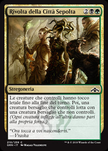 Rivolta della Città Sepolta  Gilde di Ravnica 210-Wizard of The Coast- nuvolosofumetti.