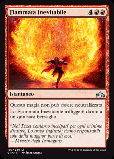 Fiammata Inevitabile  Gilde di Ravnica 107-Wizard of The Coast- nuvolosofumetti.