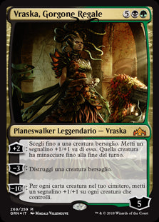 Vraska, Gorgone Regale  Gilde di Ravnica 264-Wizard of The Coast- nuvolosofumetti.