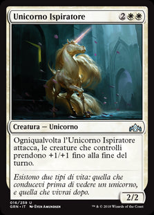 Unicorno Ispiratore  Gilde di Ravnica 16-Wizard of The Coast- nuvolosofumetti.