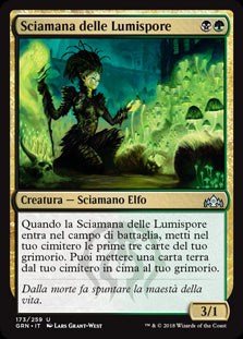 Sciamana delle Lumispore foil  Gilde di Ravnica 285-Wizard of The Coast- nuvolosofumetti.