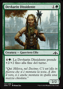 Devkarin Dissidente  Gilde di Ravnica 127-Wizard of The Coast- nuvolosofumetti.